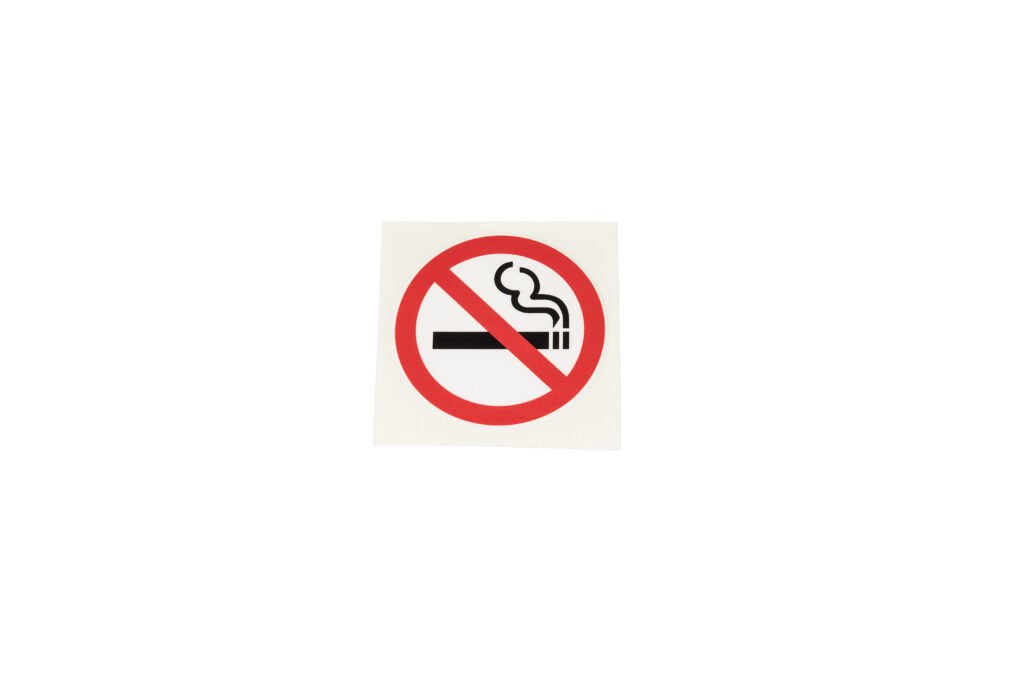 Autocollant 'Interdit De Fumer' 25x25cm - Avec Lamination - Graphic Express - Neuf
